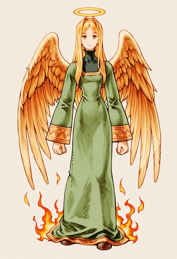 Imagem do anjo Asaliah